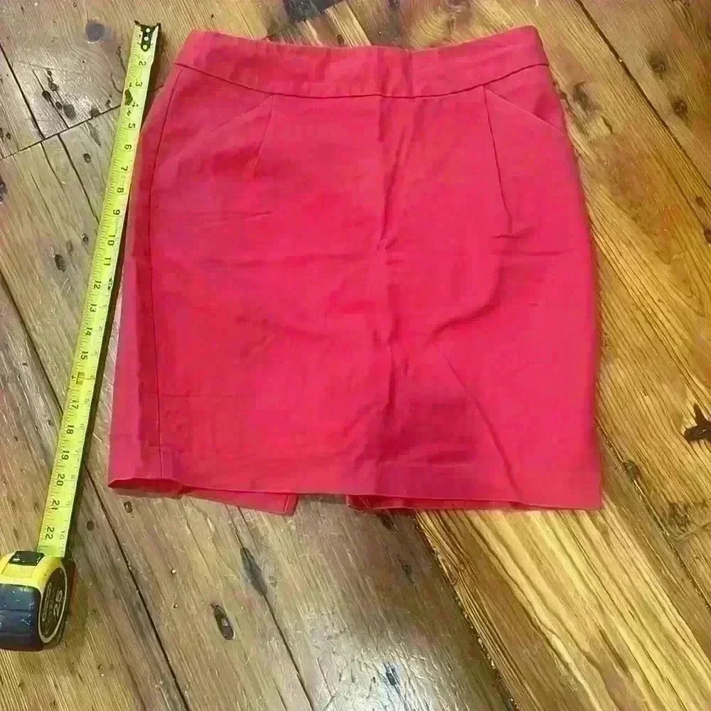 Dalia Collection Modern Fit Red Pencil Skirt size 6